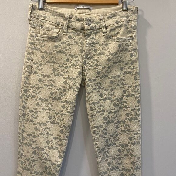 7 For All ManKind Floral Skinny Jeans - Picture 2 of 10